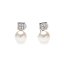 Pendientes de plata perla TU y YO de Salvatore